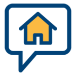House in chat bubble icon